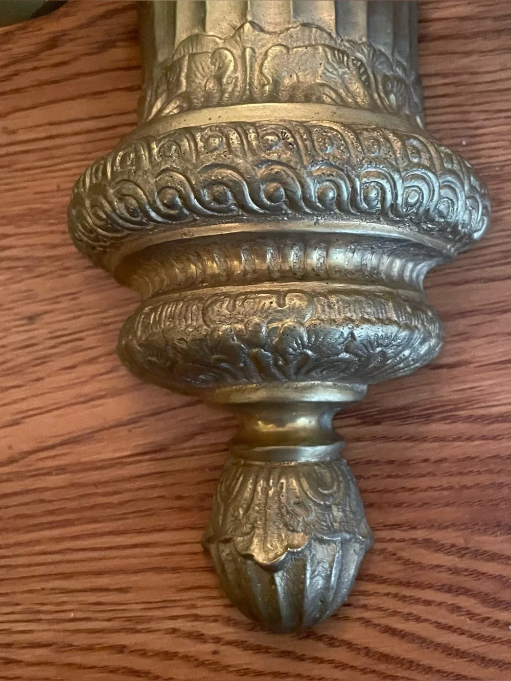 Antique E F Caldwell Large Bronze 2 Light Sconce Gilt Patina